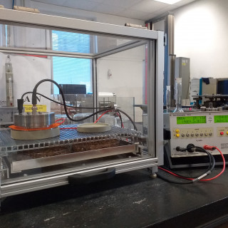 TeraOhmmeter TO-3 with a textile electrode